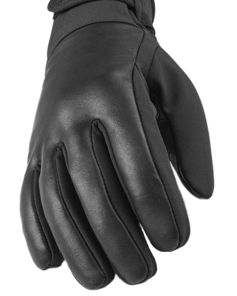 Black coloured Sealskinz Rocklands Waterproof Extreme Weather Insulated Gloves on white background