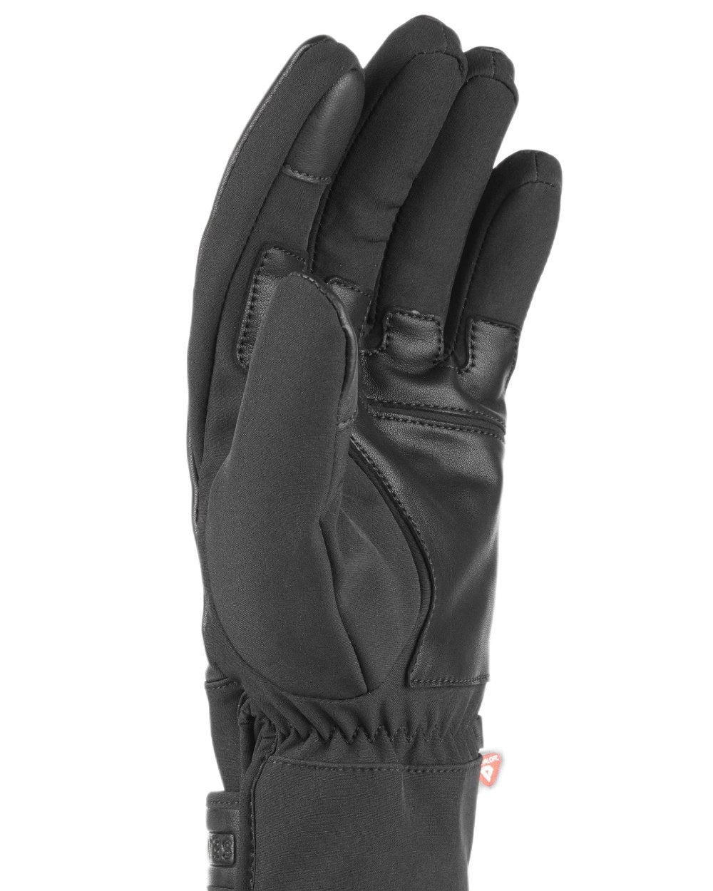 Black coloured Sealskinz Rocklands Waterproof Extreme Weather Insulated Gloves on white background