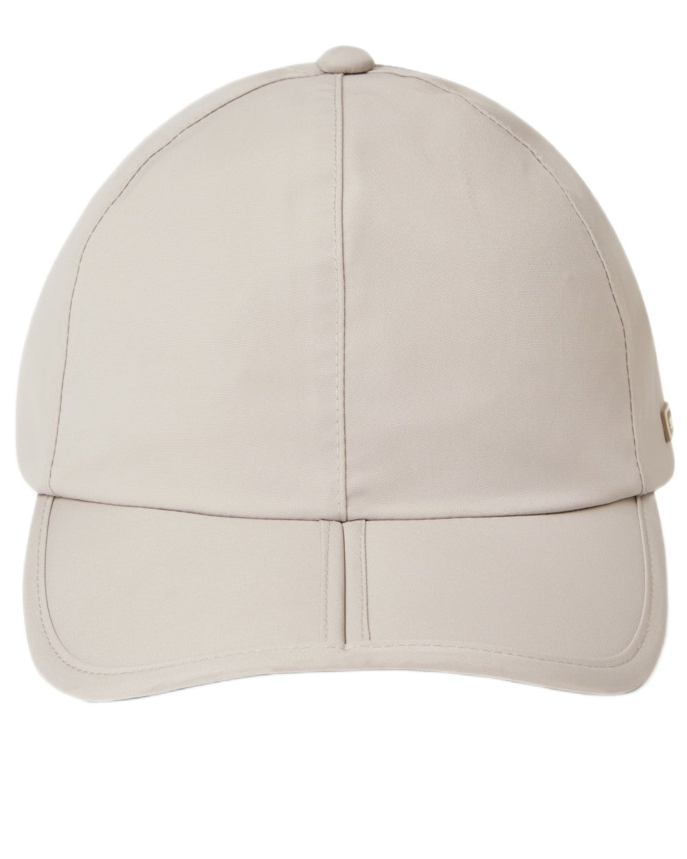 Cream coloured Sealskinz Salle Waterproof Foldable Peak Cap on white background