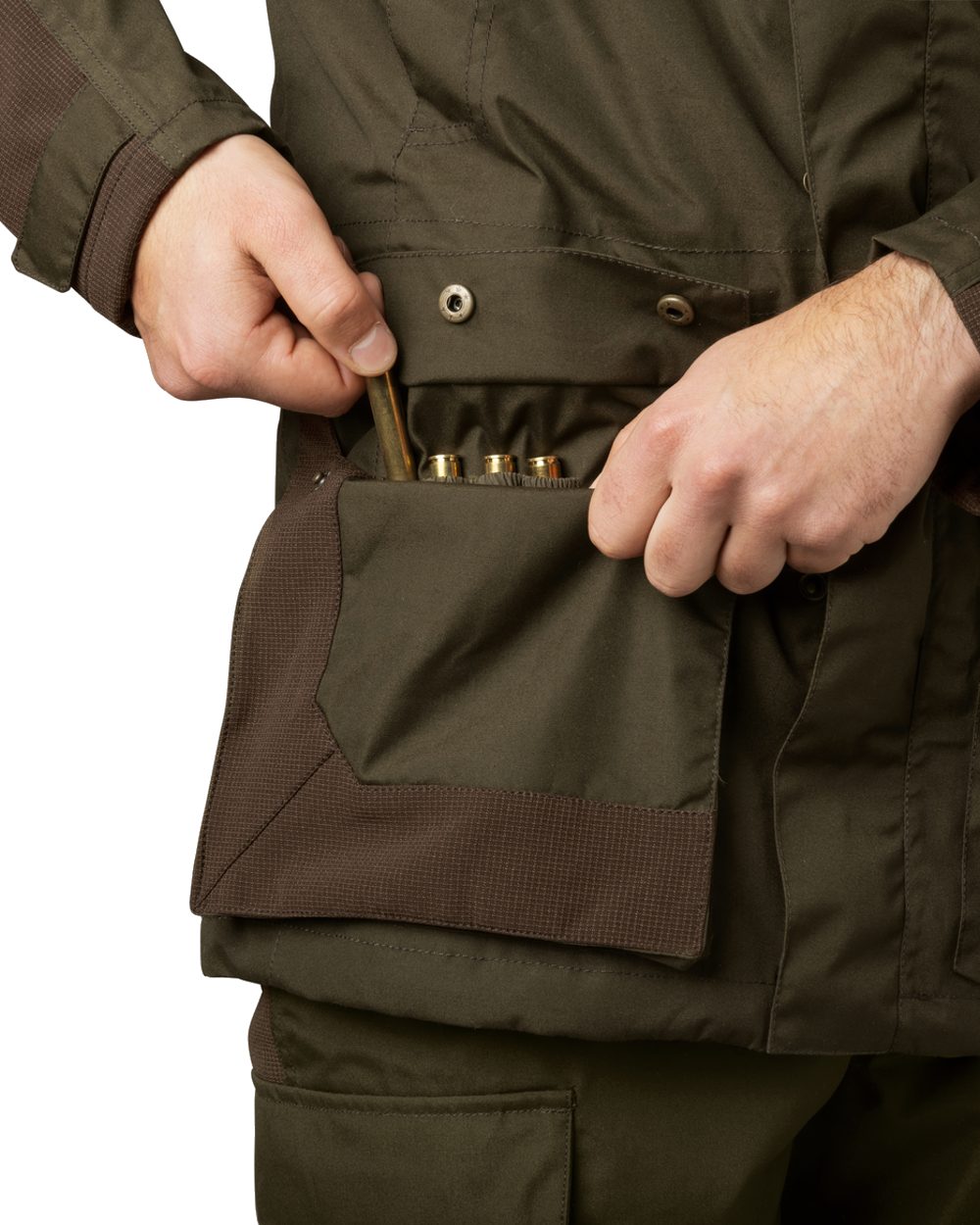 Pine Green Coloured Seeland Arden Jacket on white background