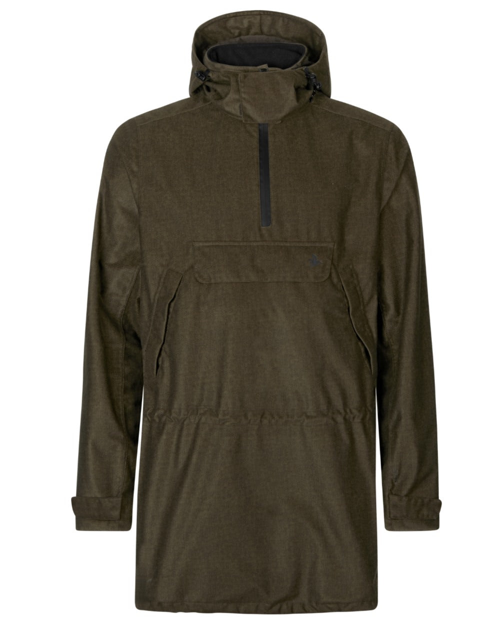 Pine Green Melange Coloured Seeland Avail Smock on White background