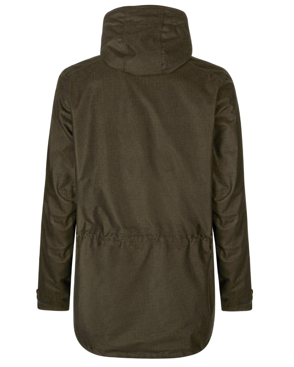 Pine Green Melange Coloured Seeland Avail Smock on White background