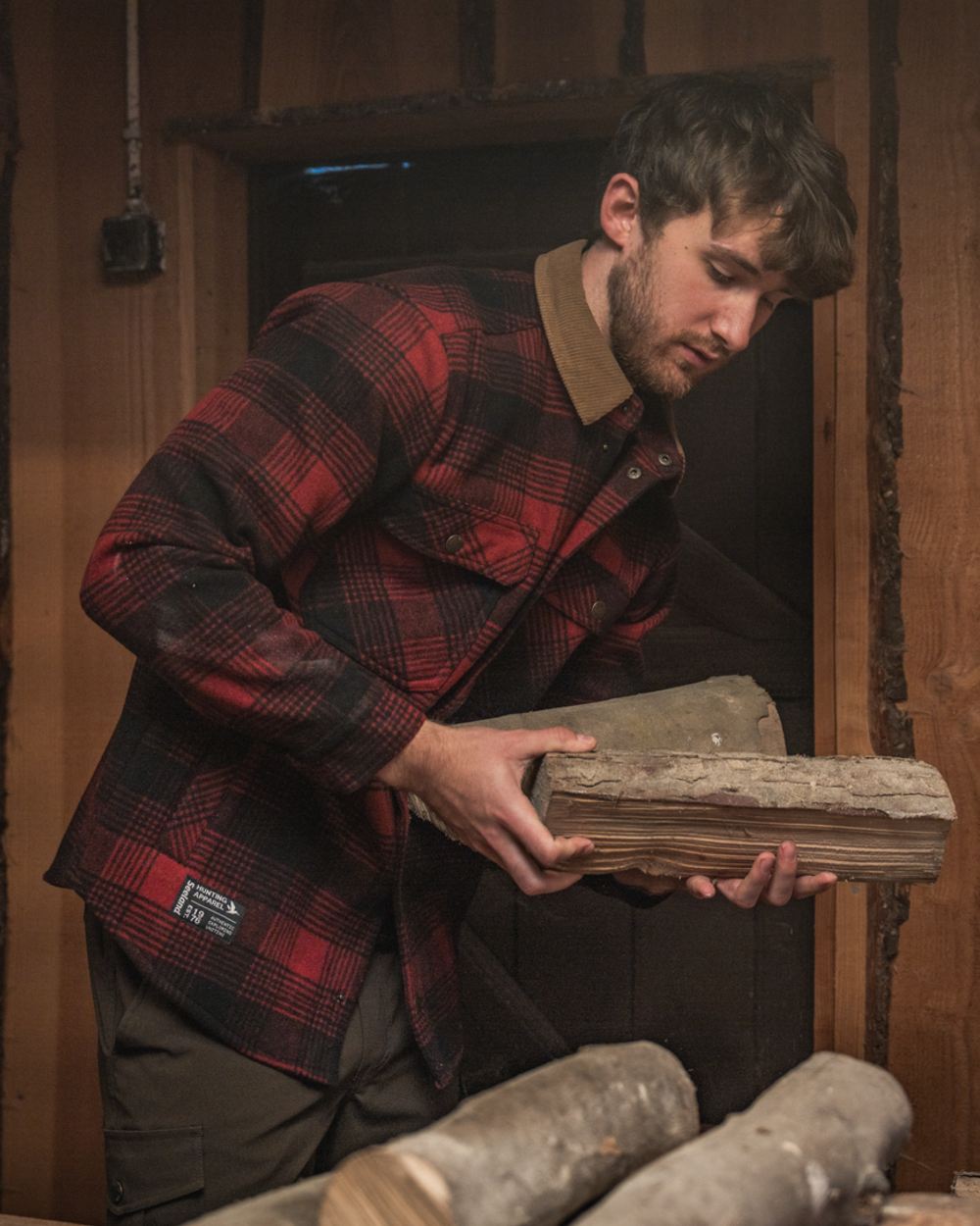 Pine Check Coloured Seeland Canada Yukon Shirt on outdoor background