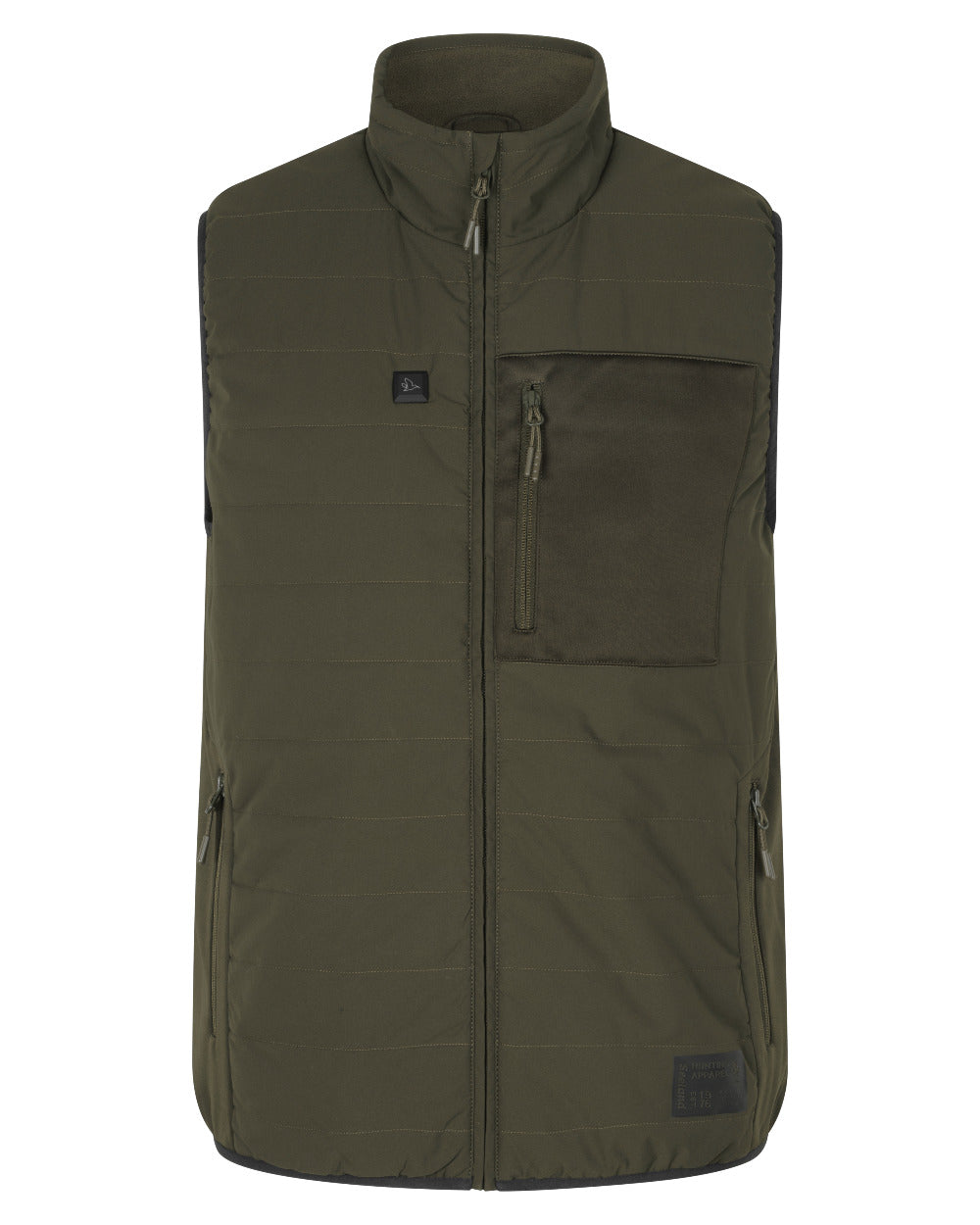 Pine Green Coloured Seeland Celsius Heat Waistcoat on white background