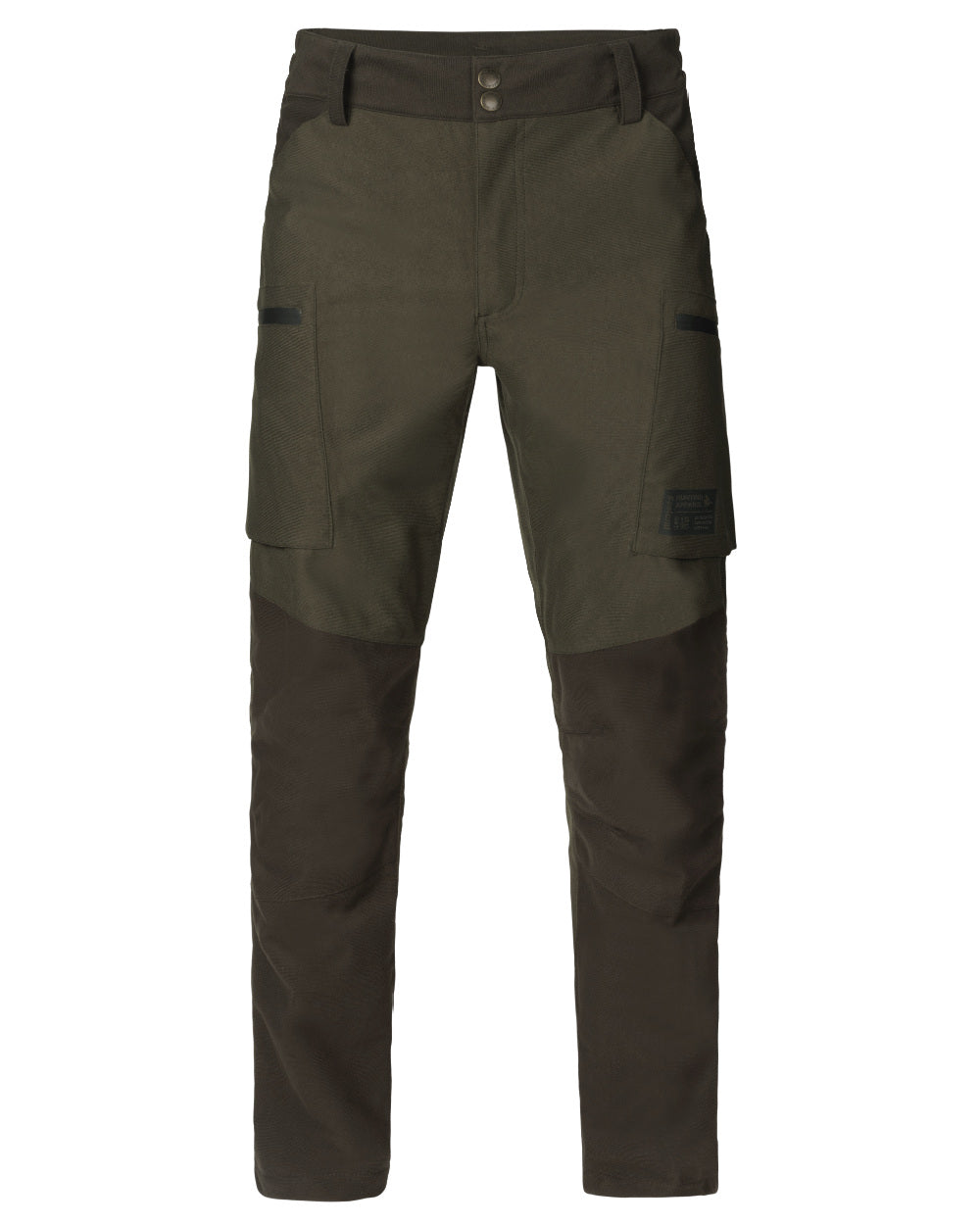 Pine Green Coloured Seeland Chaser Trousers on white background