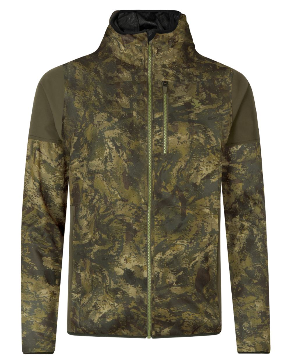 InVis Green Coloured Seeland Cross Windbeater Jacket on White background