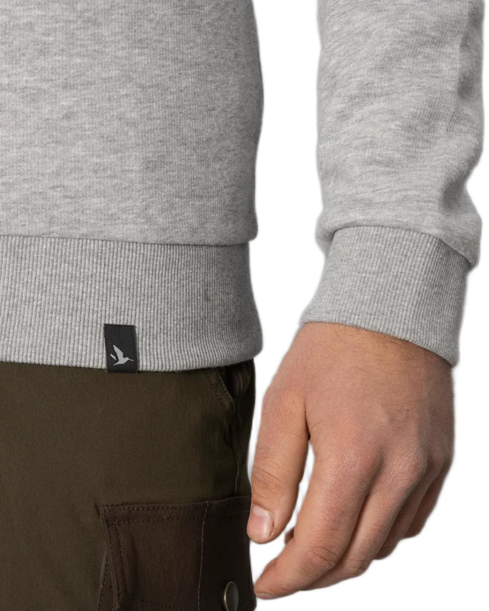 Dark Grey Melange Coloured Seeland Cryo Sweatshirt on white background