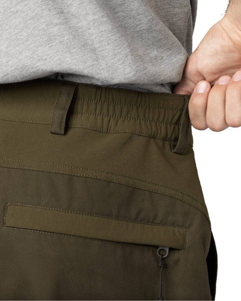 Light Pine Grizzly Brown Coloured Seeland Elm Trousers on white background