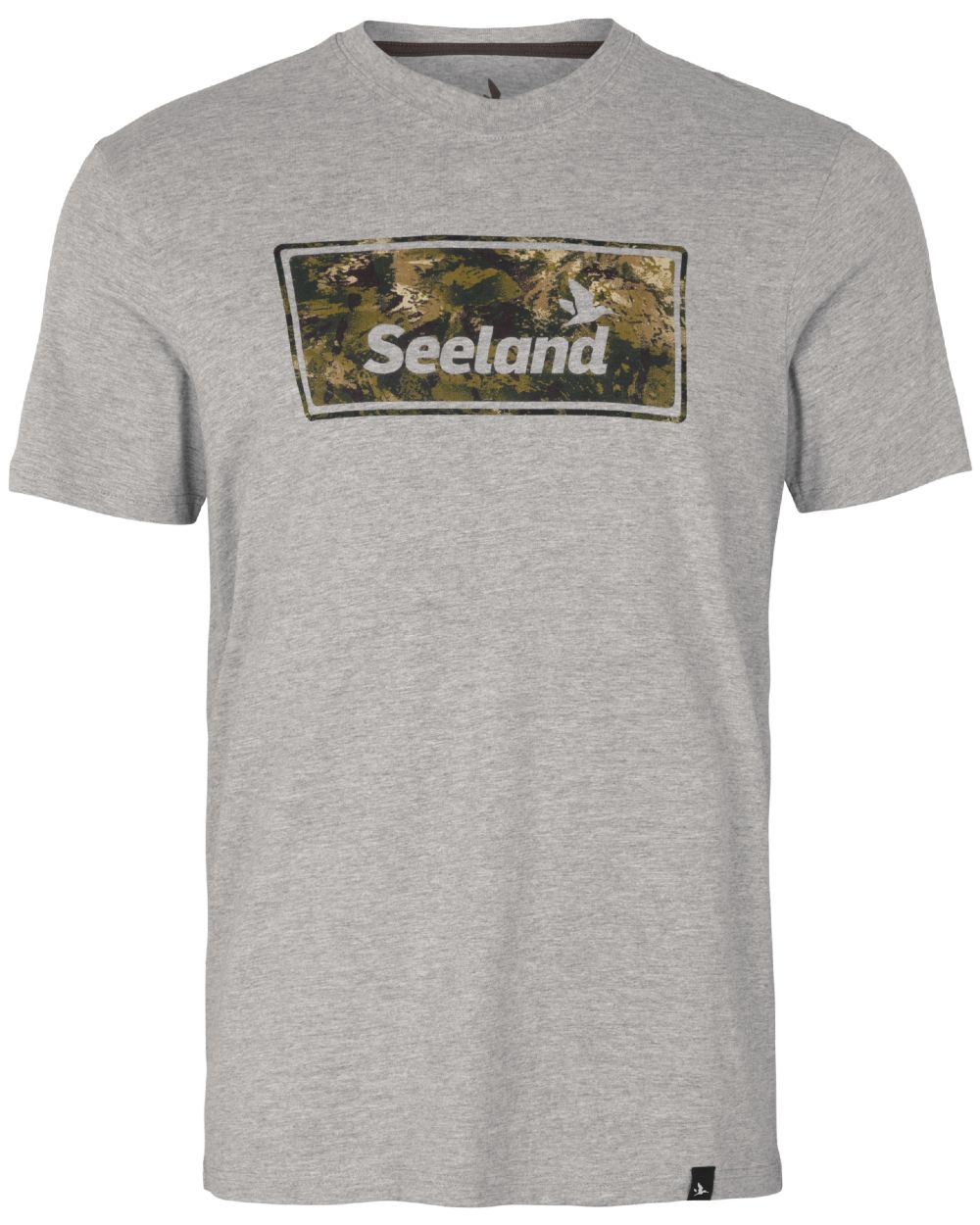 Dark Grey Melange Coloured Seeland Falcon T-Shirt on white background