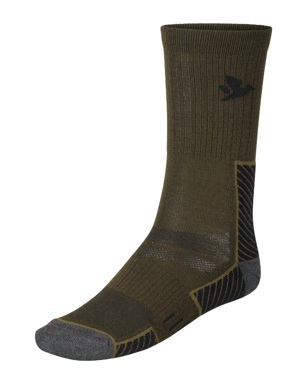 Pine Green Military Olive
Coloured Seeland Field Merino Socks Twin Pack on White Background