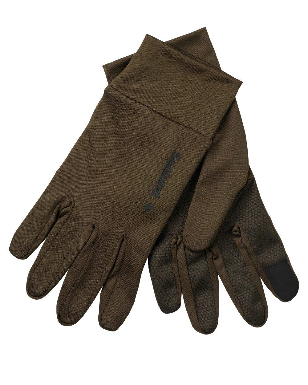 Pine Green Coloured Seeland Grip Gloves on white background