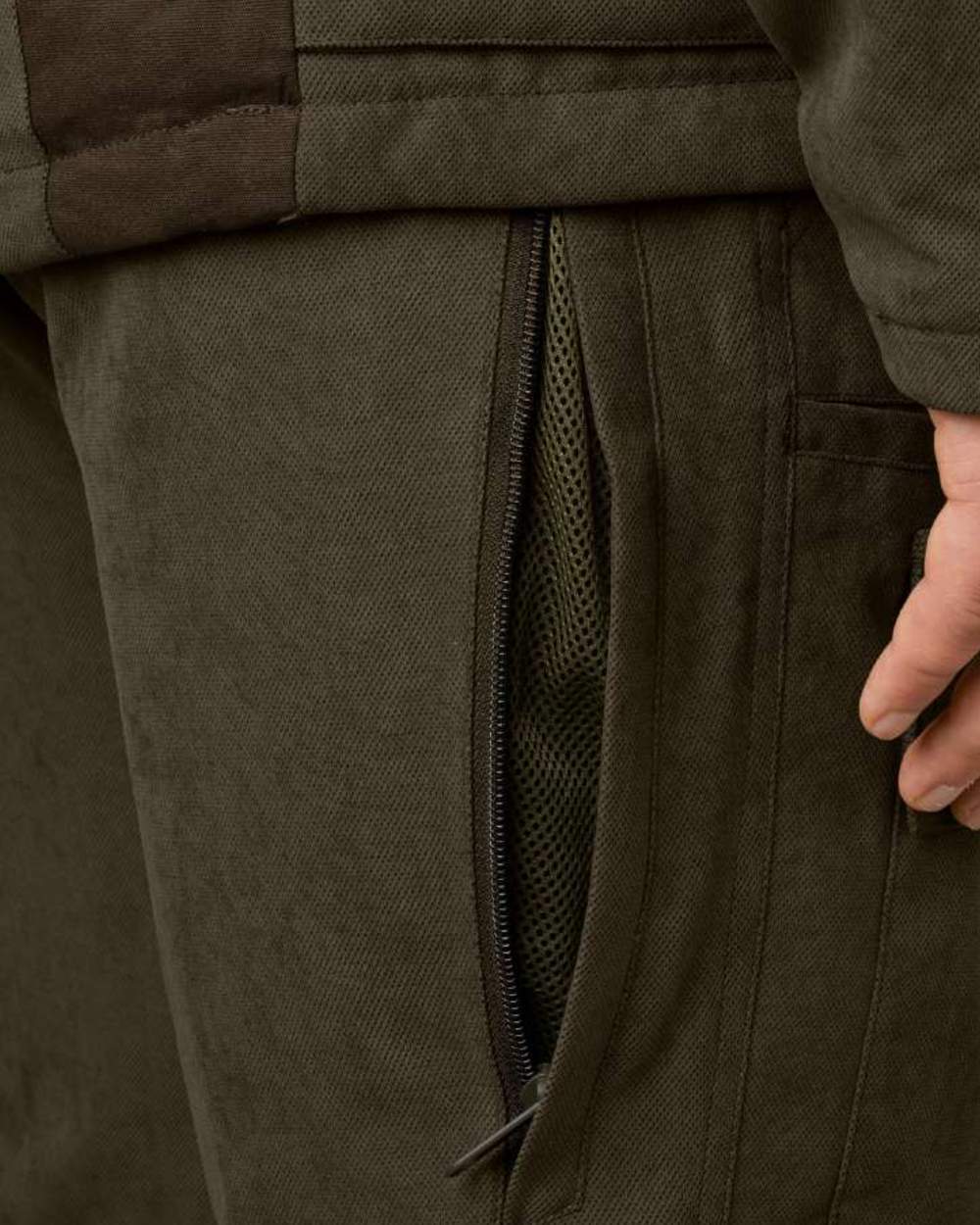 Grizzly Brown Coloured Seeland Helt II Waterproof Trousers on white background