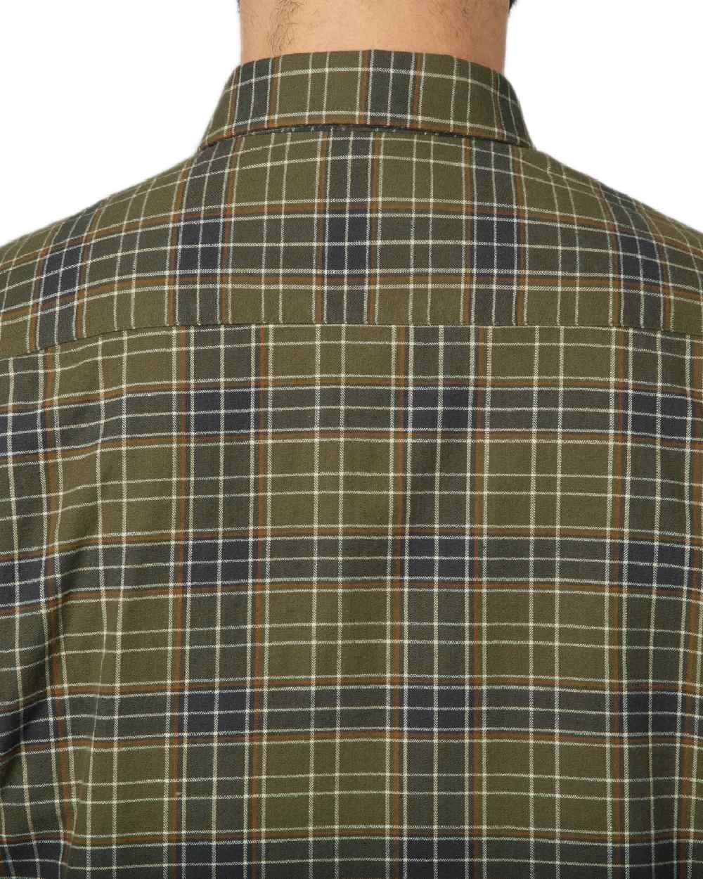 Burnt Olive Coloured Seeland Highseat Shirt on white background