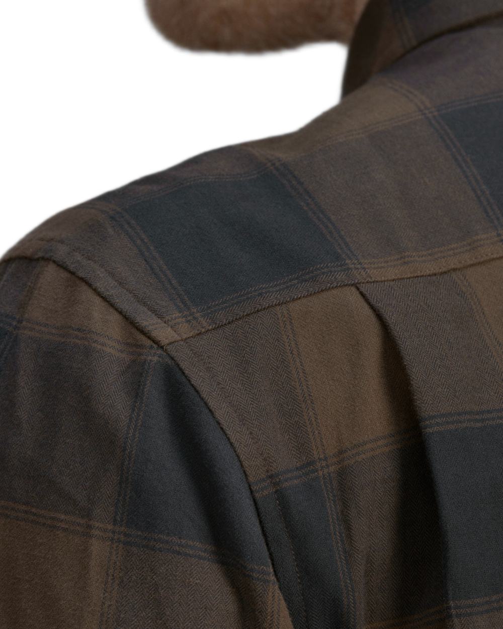 Hunter Brown Coloured Seeland Highseat Shirt on white background