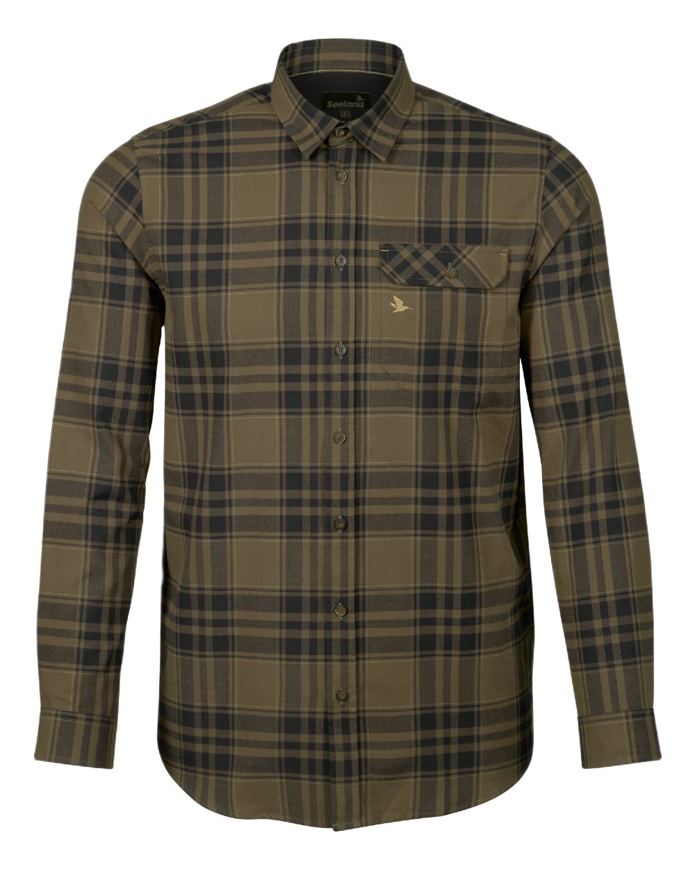 Hunter Green Coloured Seeland Highseat Shirt on white background