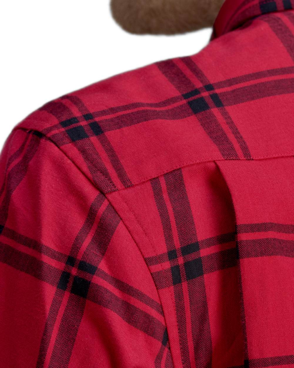 Pine Hunter Red Coloured Seeland Highseat Shirt on white background