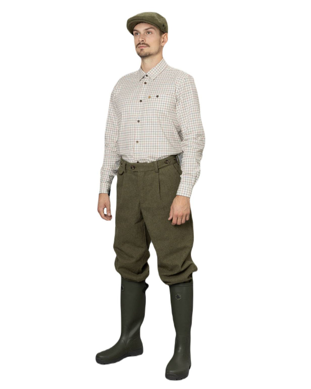 Moss Green Coloured Seeland Hillside Breeks on white background