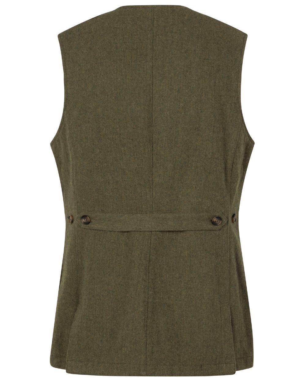 Moss Green Coloured Seeland Hillside Harriet Waistcoat on white background