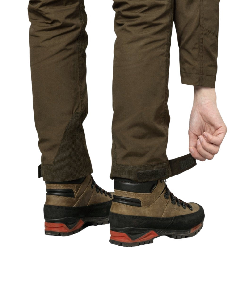 Pine Green Grizzly Brown coloured Seeland Key-Point Kora Trousers on white background
