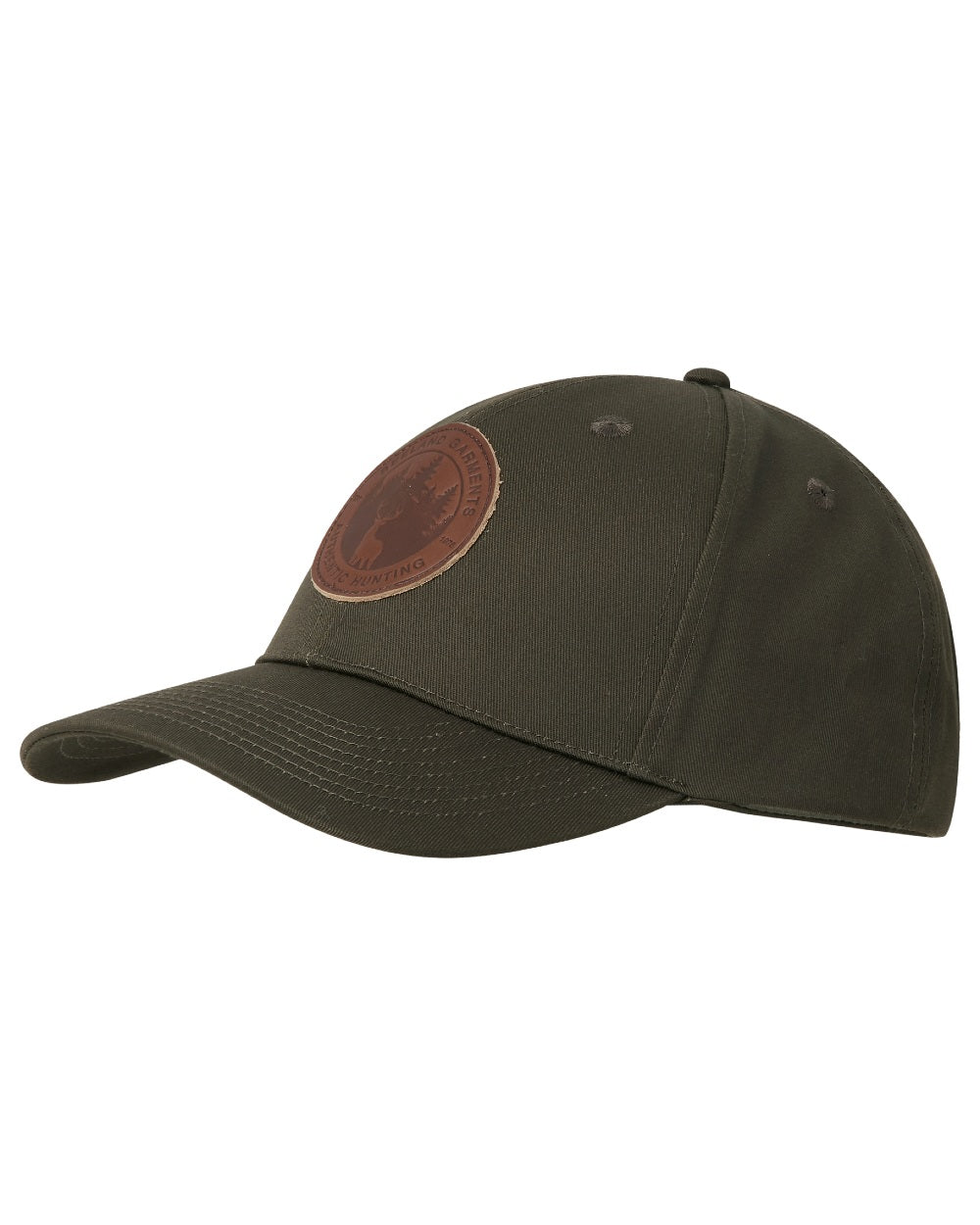 Pine Green Coloured Seeland Marl Cap on white background