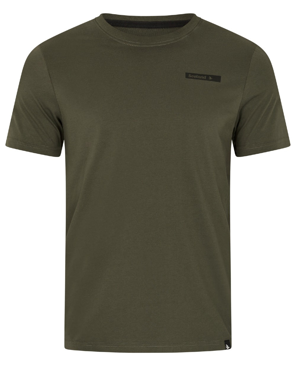 Pine Green Military Olive Grape Leaf Coloured Seeland Mens 3-Pack T-Shirt on white background