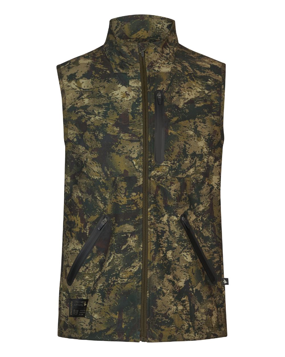 InVis MPC Green Coloured Seeland Mens Chaser Aero Camo Waistcoat on white background
