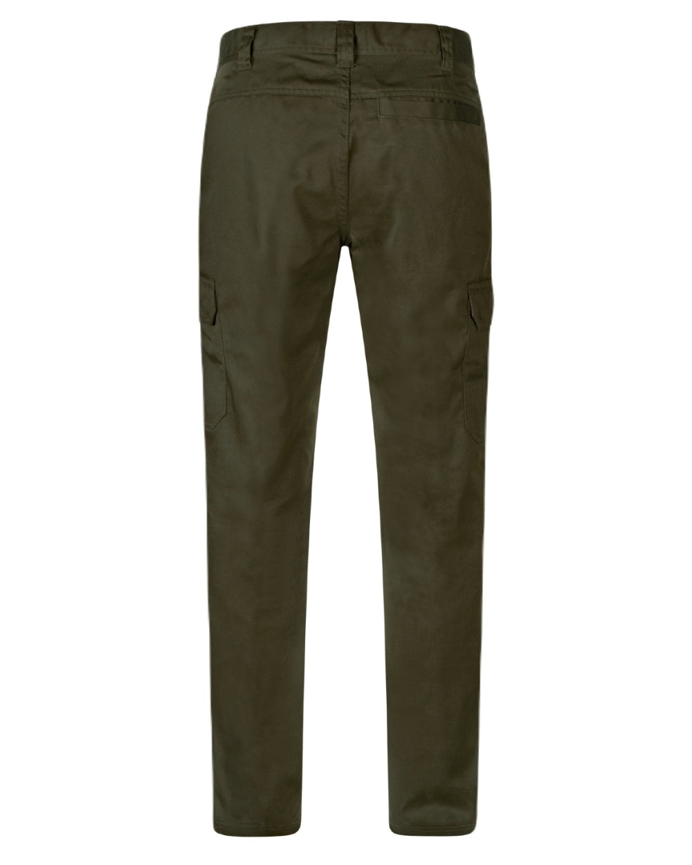 Pine Green Coloured Seeland Mens Oak Trousers on white background