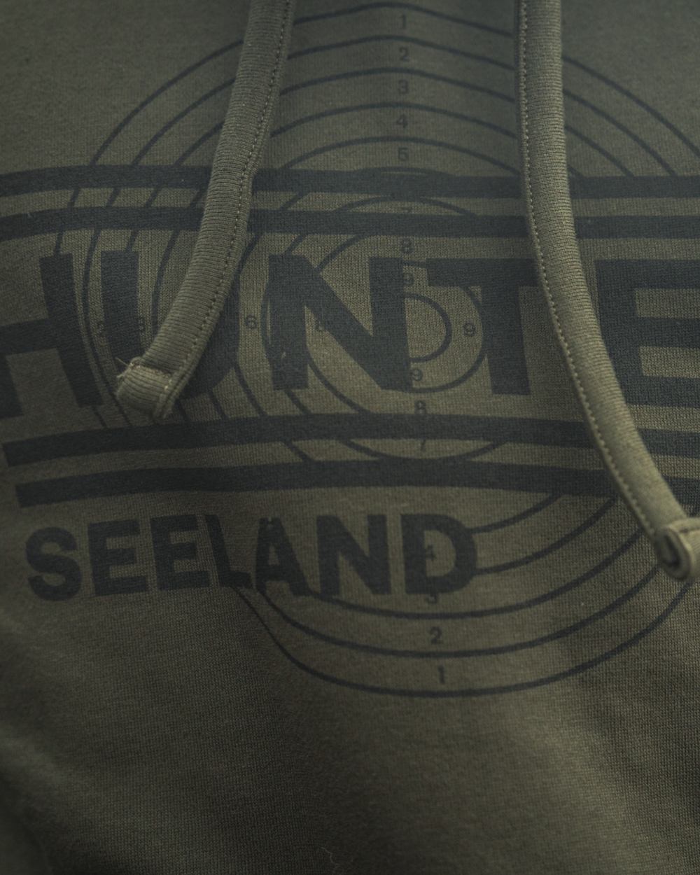 Pine Green Coloured Seeland Mens On Point Hoodie on outdoor background