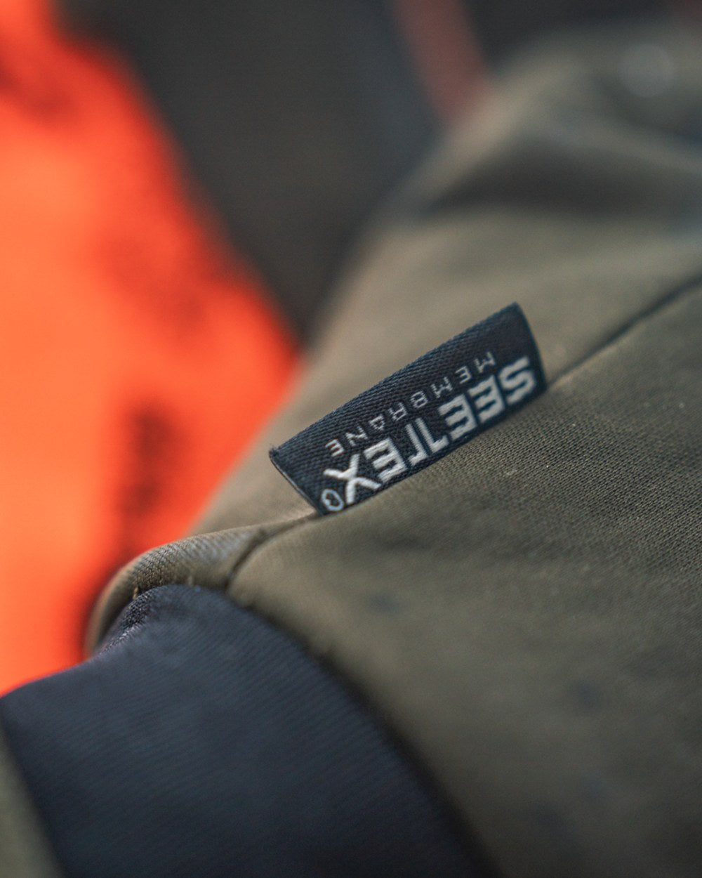 Pine Green Coloured Seeland Mens Target Gloves on outdoor background