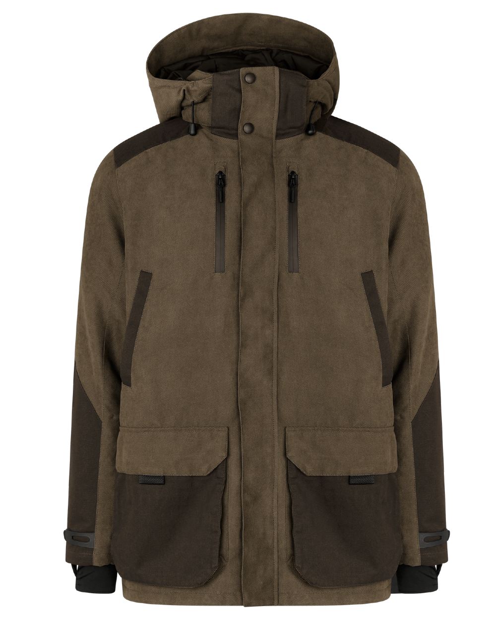 Grizzly Brown coloured Seeland Mens Ultimo Jacket on white background