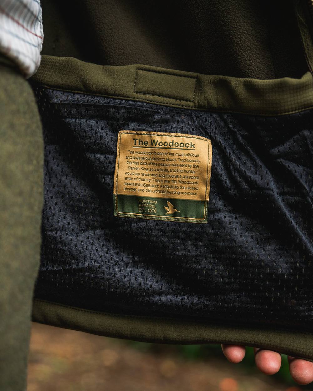 Light Pine Coloured Seeland Mens Wenlock Jacket on outdoor background