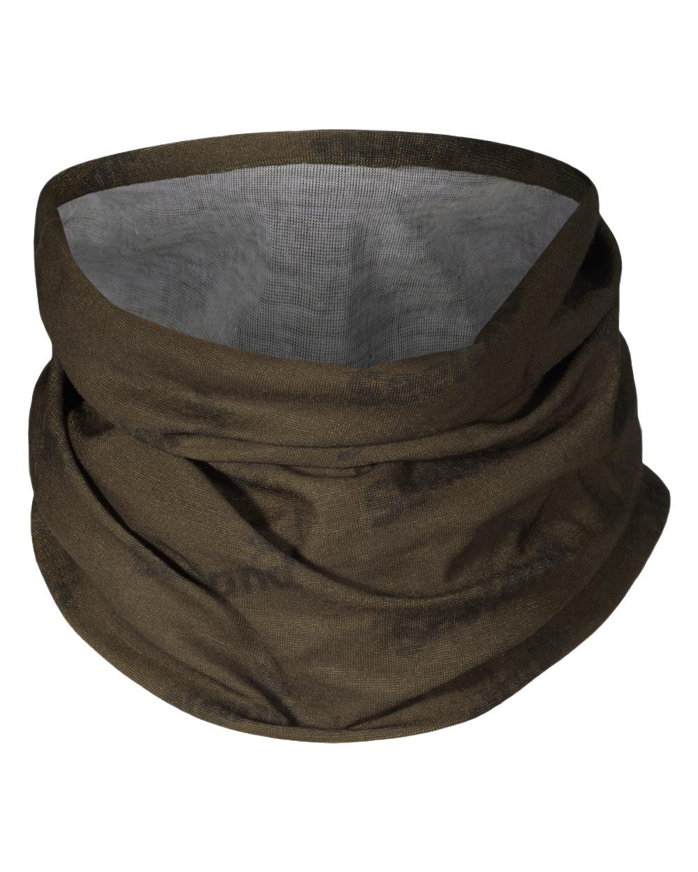 Pine Green InVis Orange Blaze Coloured Seeland Neck Gaiter 2 Pack on White background