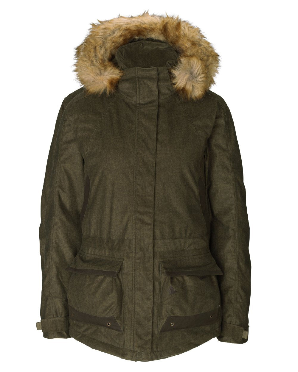 Pine Green coloured Seeland North Lady Jacket on white backround