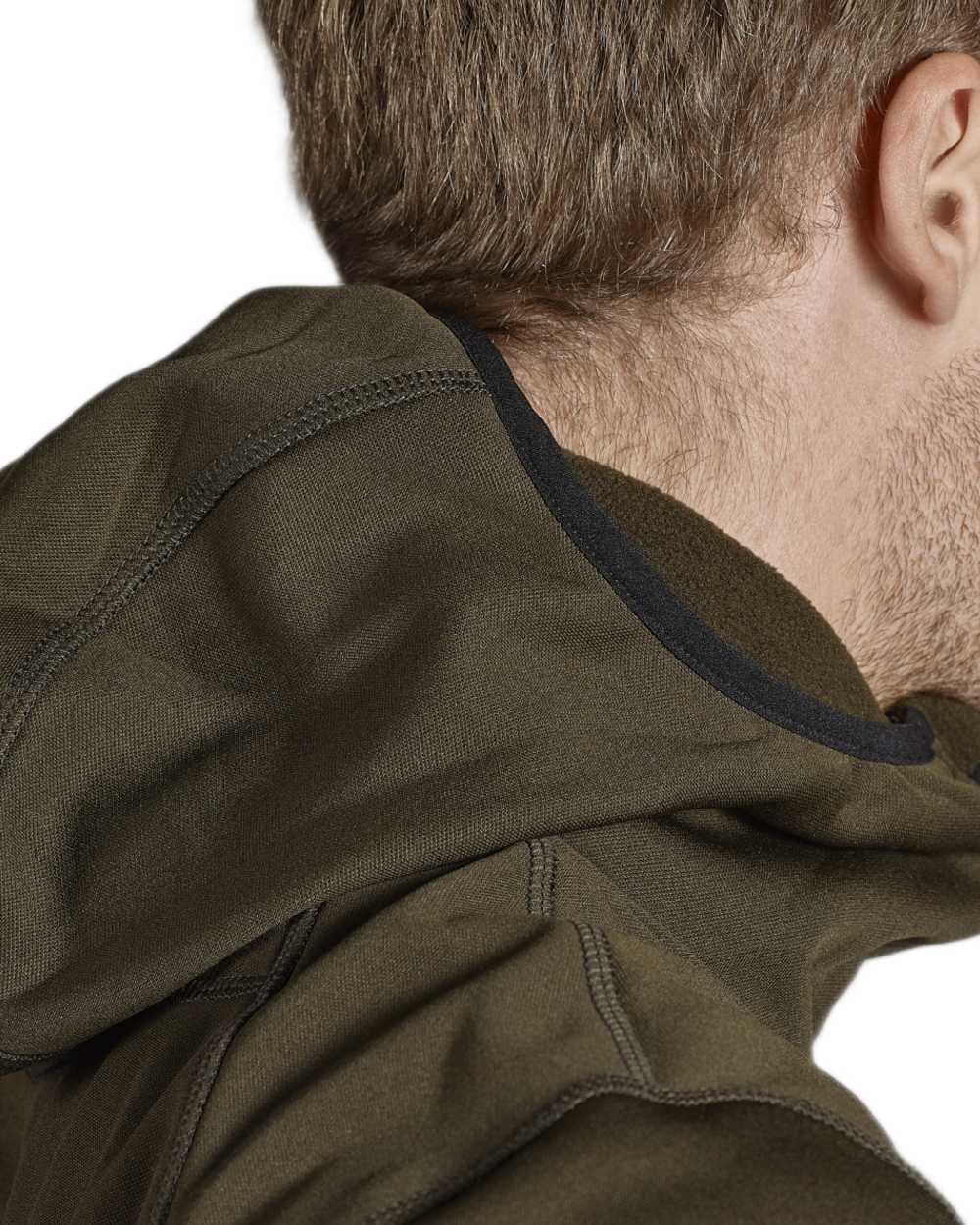 Pine Green coloured Seeland Power Fleece on white background