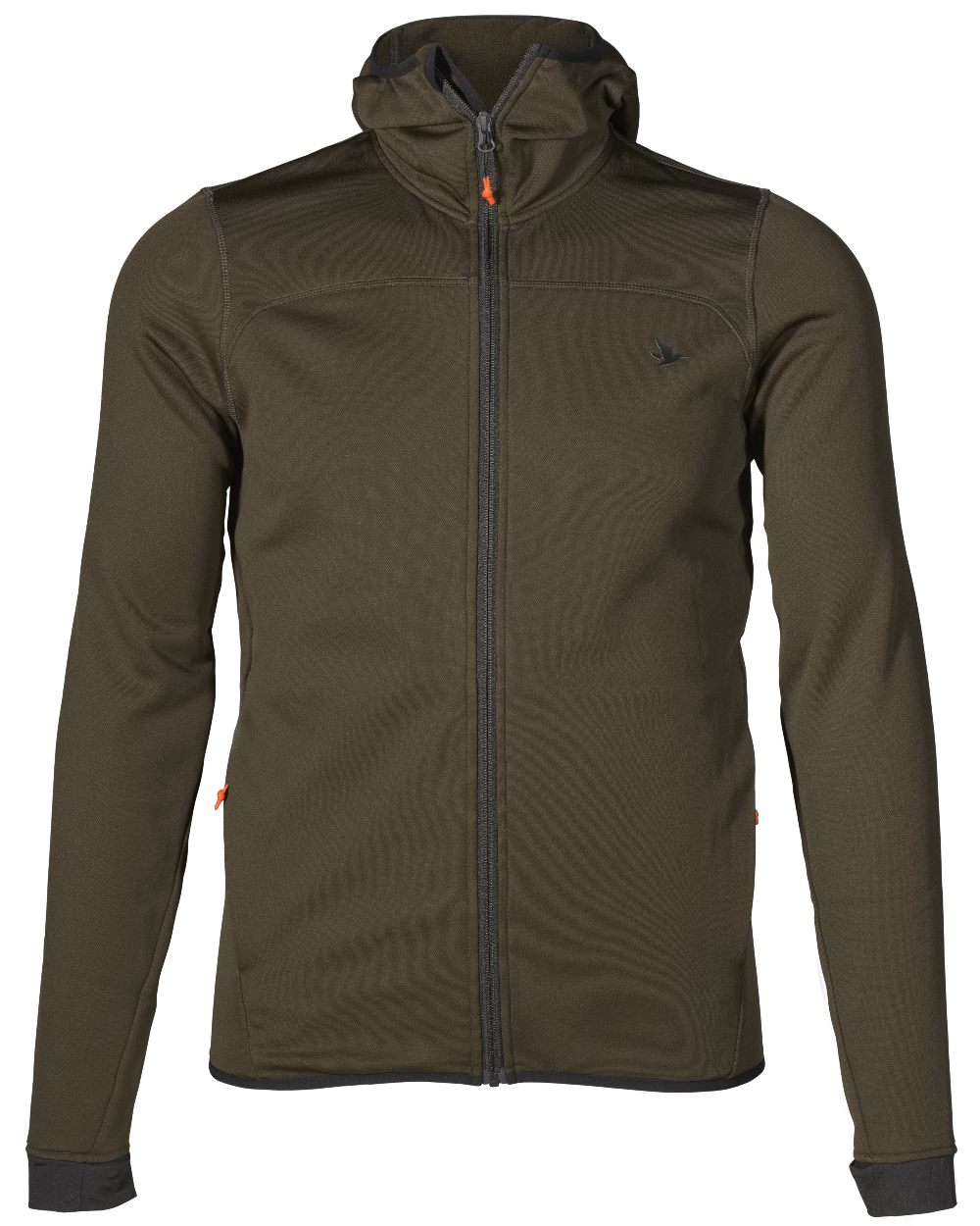 Pine Green coloured Seeland Power Fleece on white background