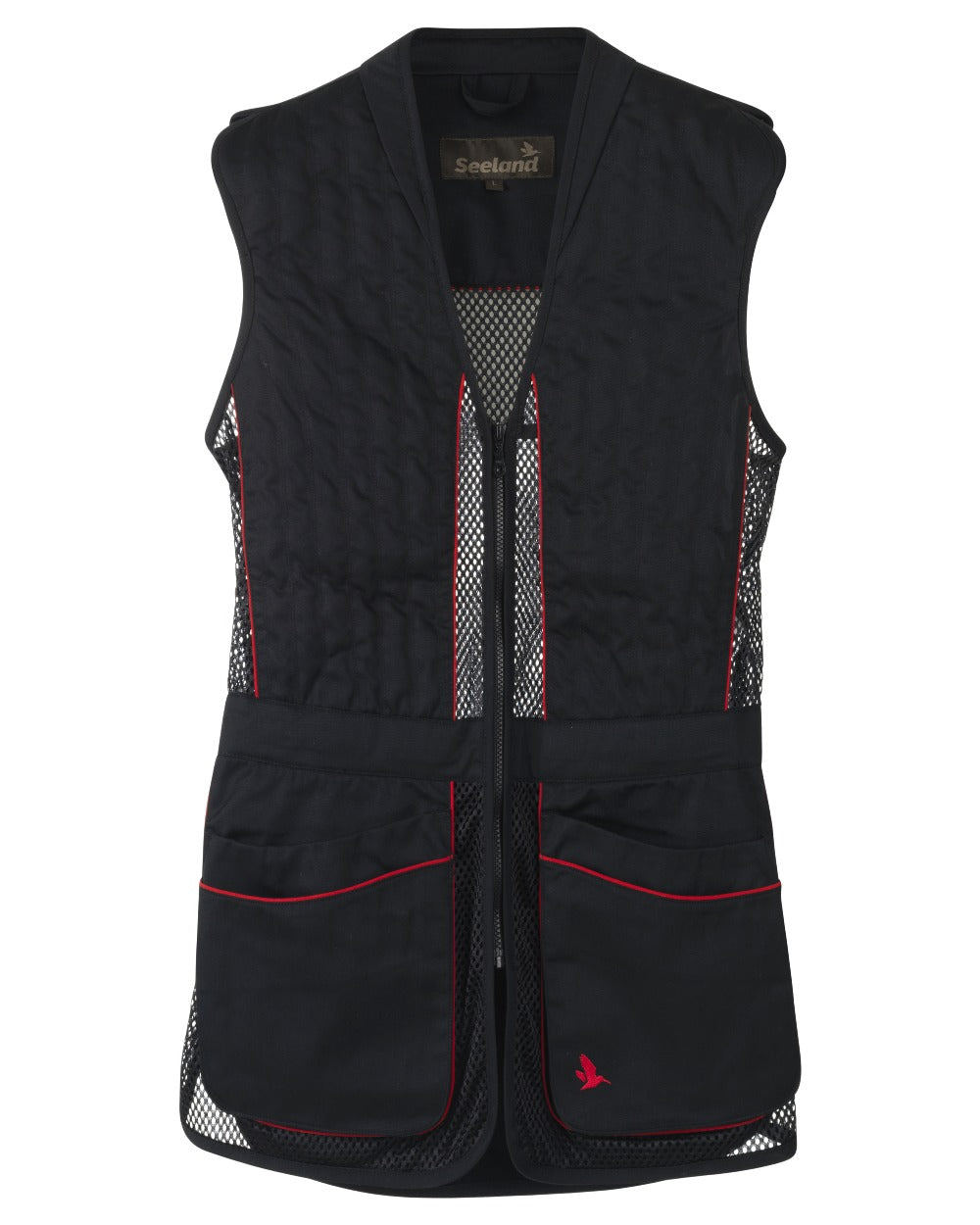 Black coloured Seeland Skeet II Waistcoat on white background
