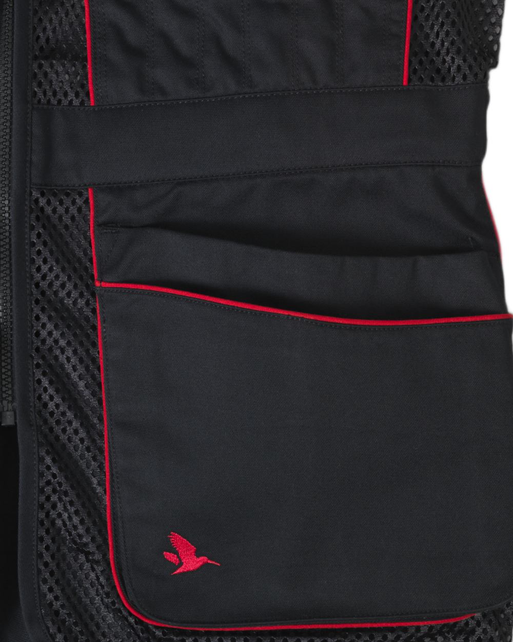 Black coloured Seeland Skeet II Waistcoat on white background