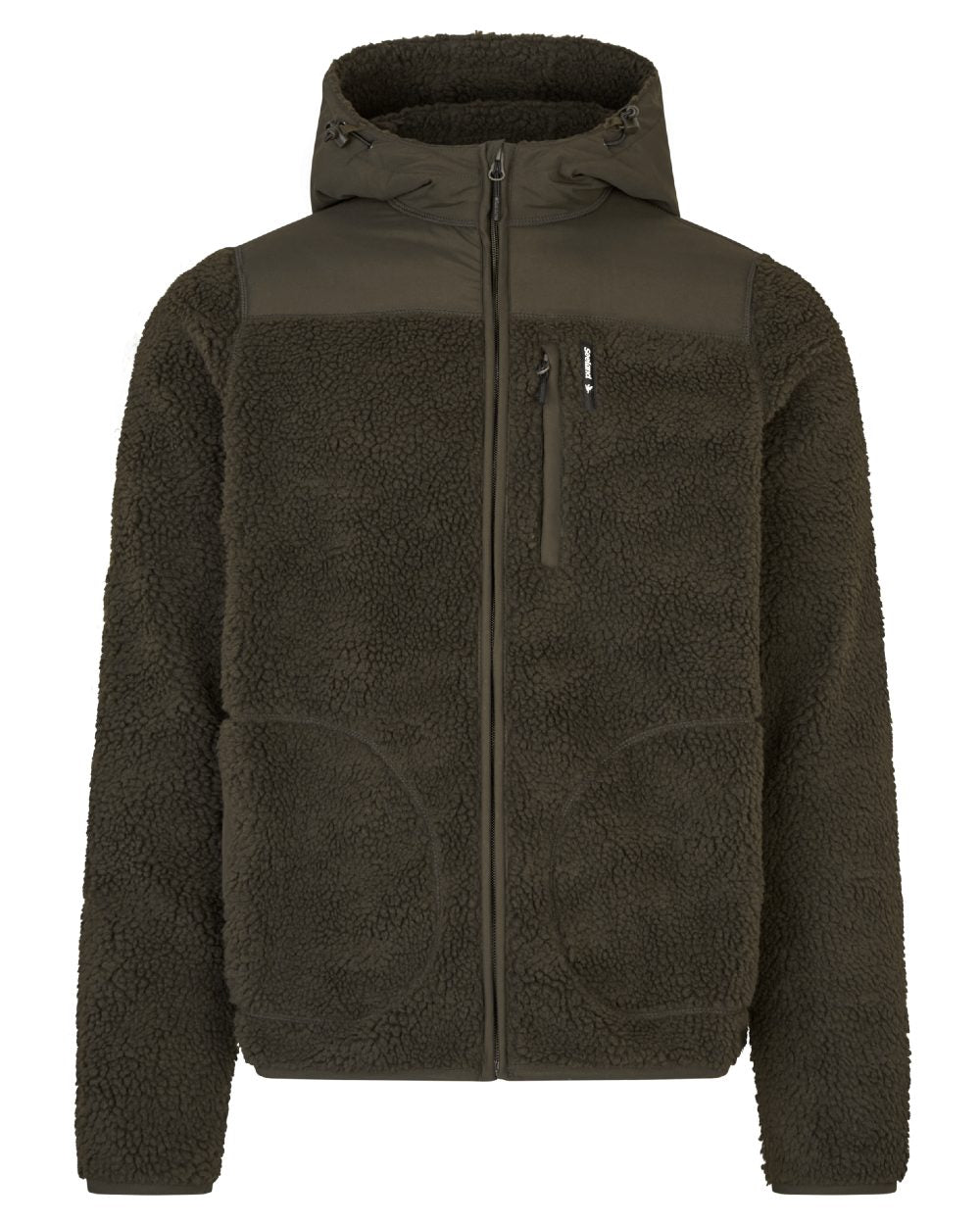 Grizzly Brown Coloured Seeland Thaw Fleece Jacket on white background