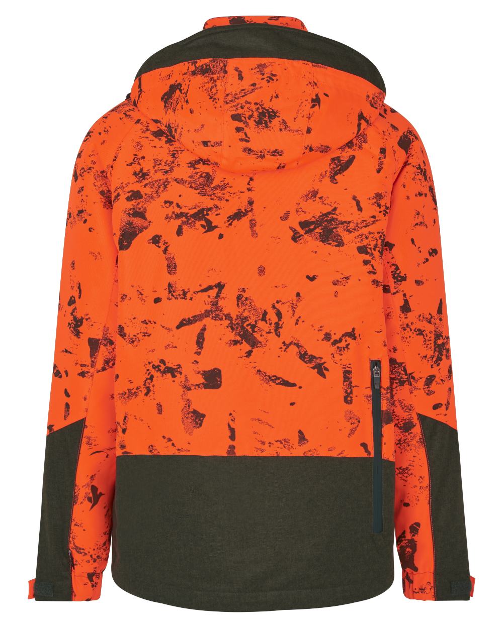 Orange Blaze InVis MPC coloured Seeland Trax Blaze Jacket on white background