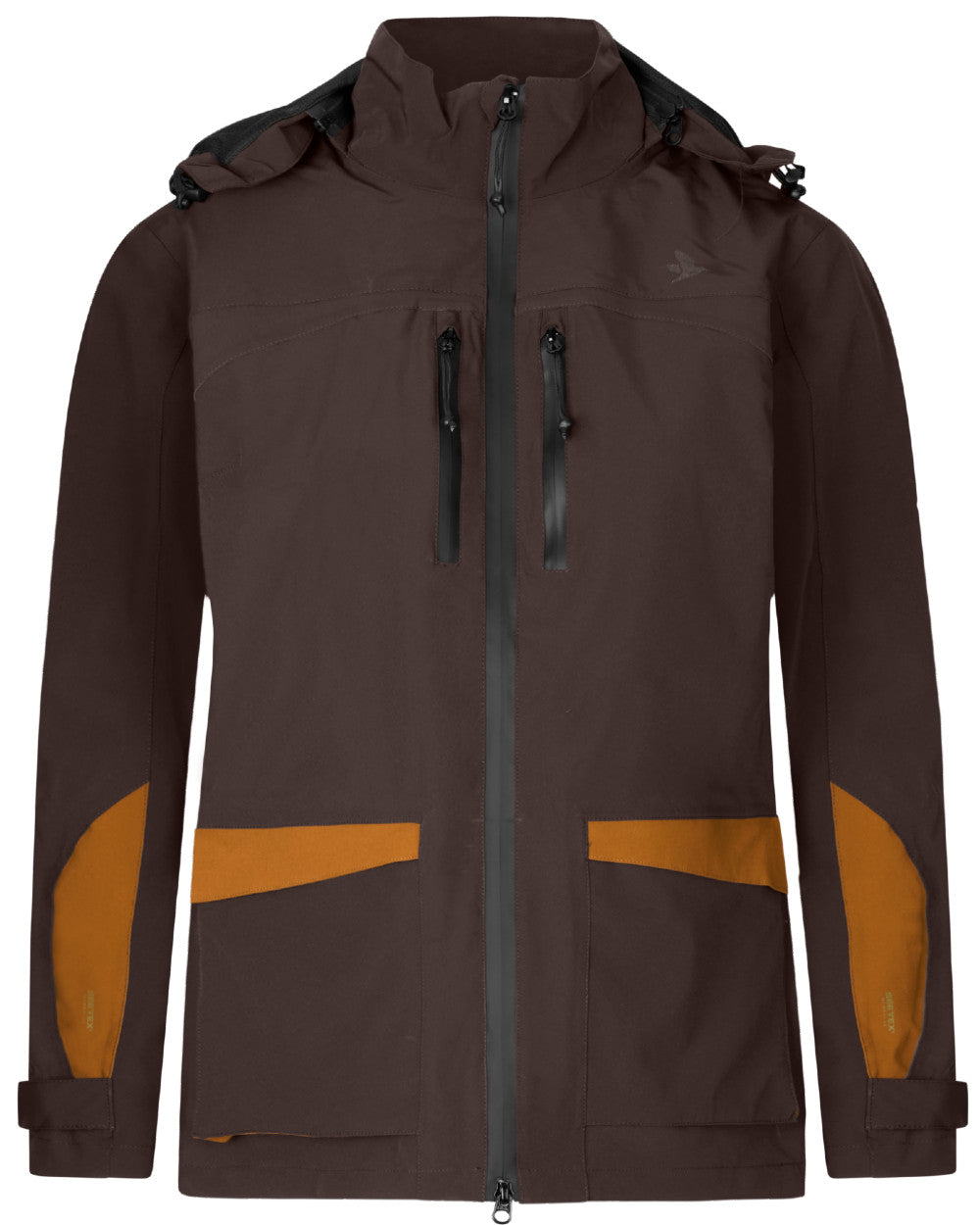 Dark Brown Coloured Seeland Womens Dog Active Jacket on white background