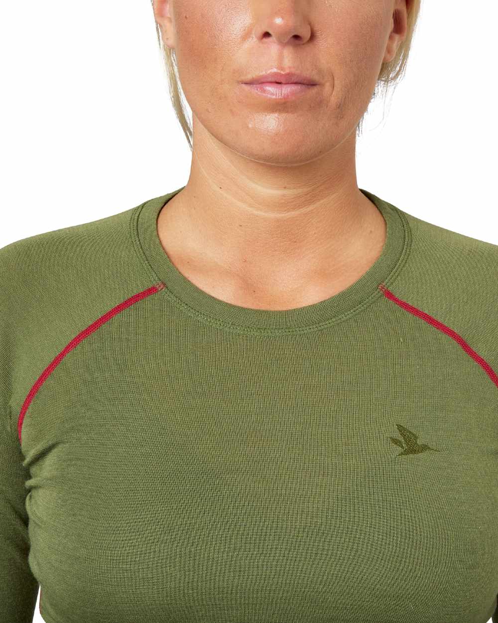 Capulet Olive Coloured Seeland Womens Hawker Base Layer on white background