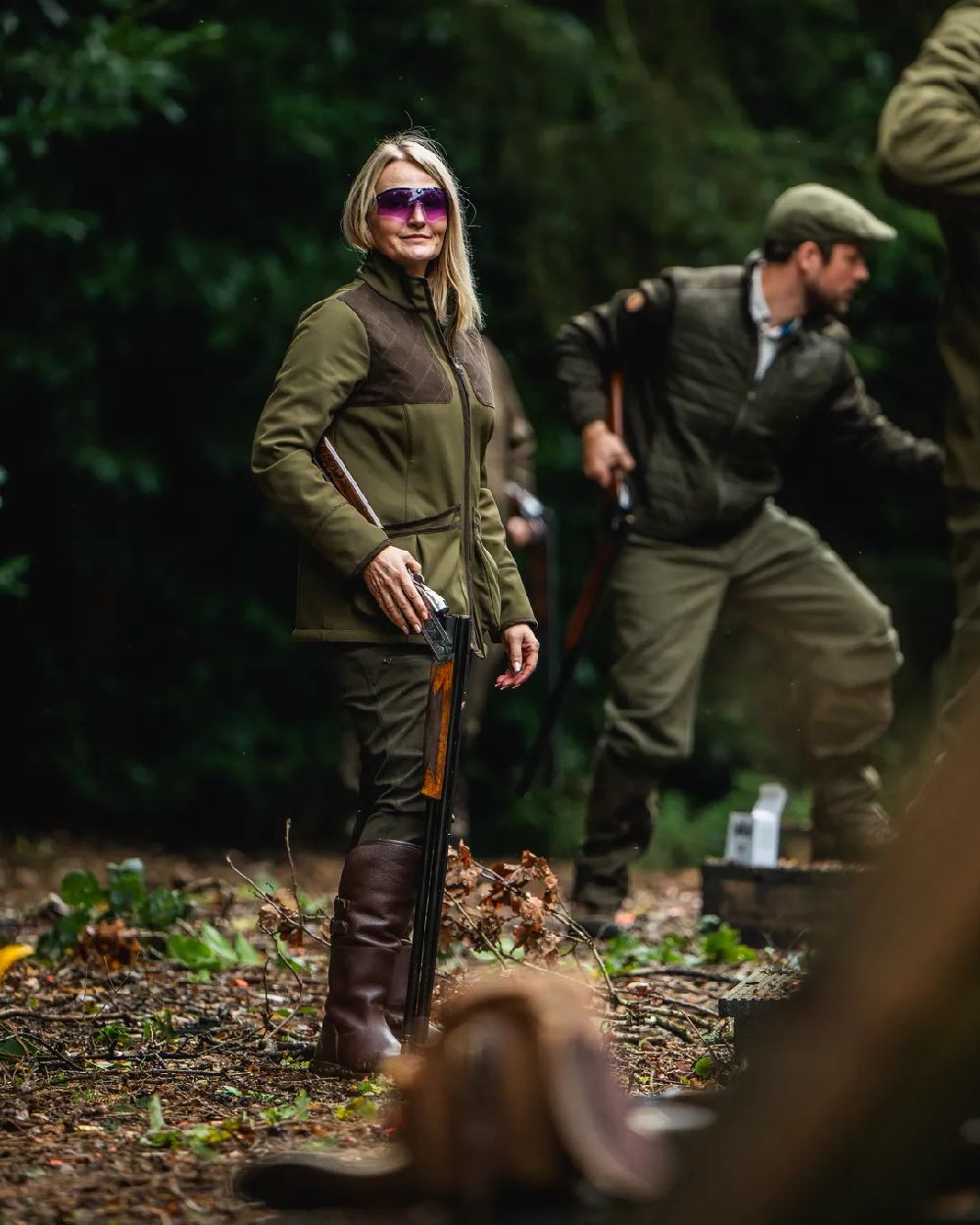 Light Pine Coloured Seeland Womens Wenlock Faye Jacket on outdoor background