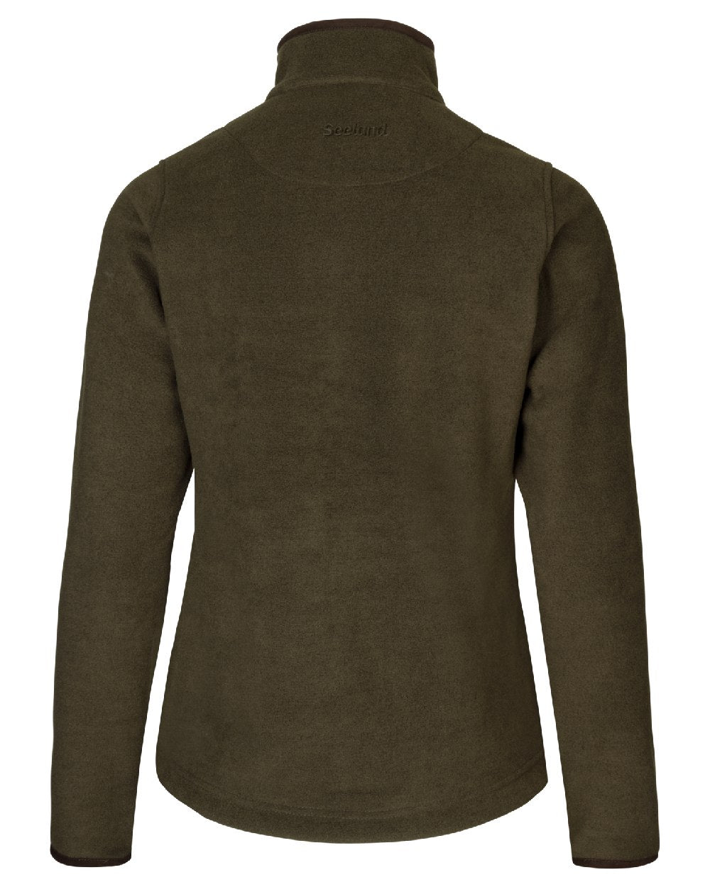 Pine Green Melange coloured Seeland Womens Woodcock Ivy Fleece Jacket on white background