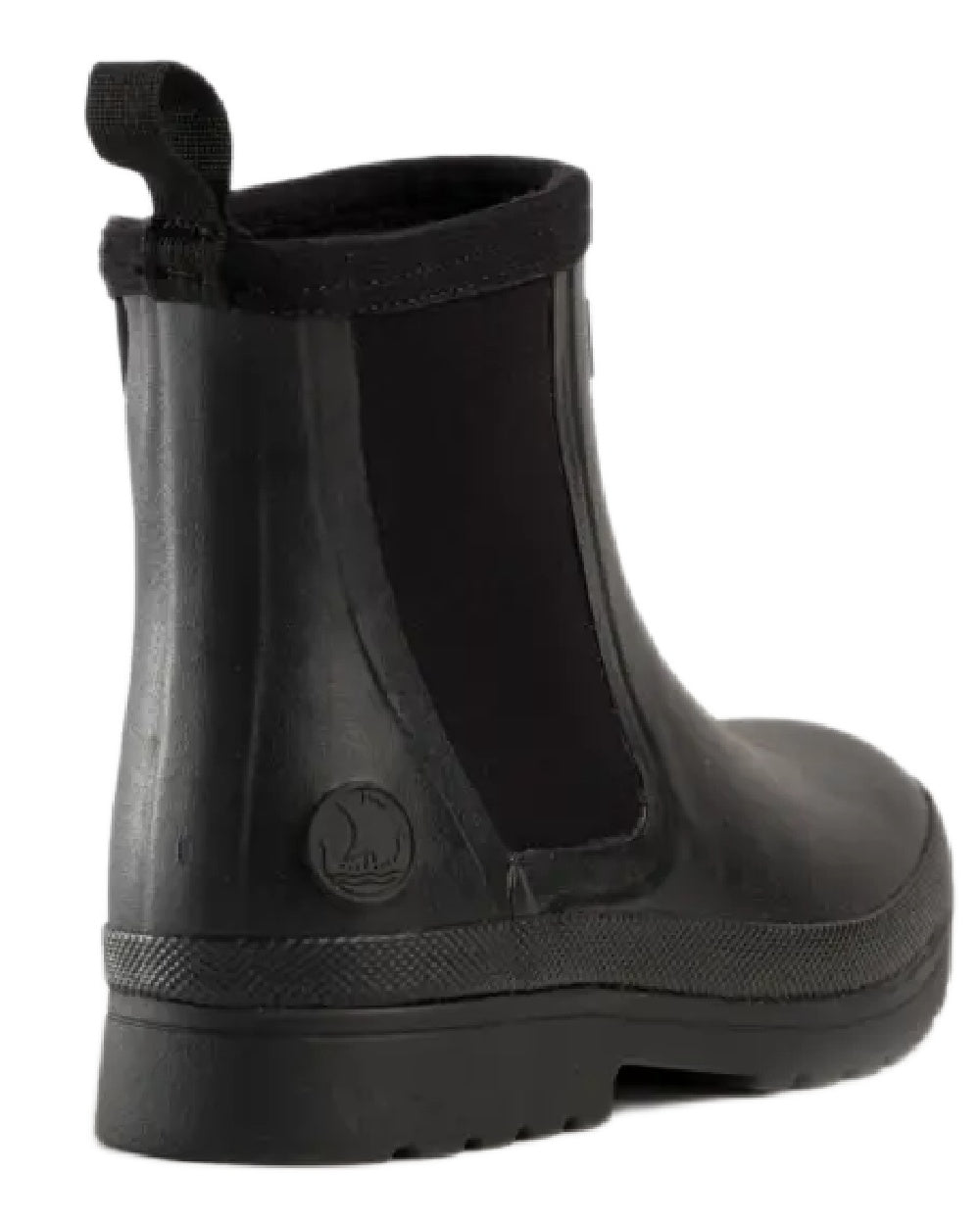 Black coloured Skellerup Meadow Ankle Boots on white background