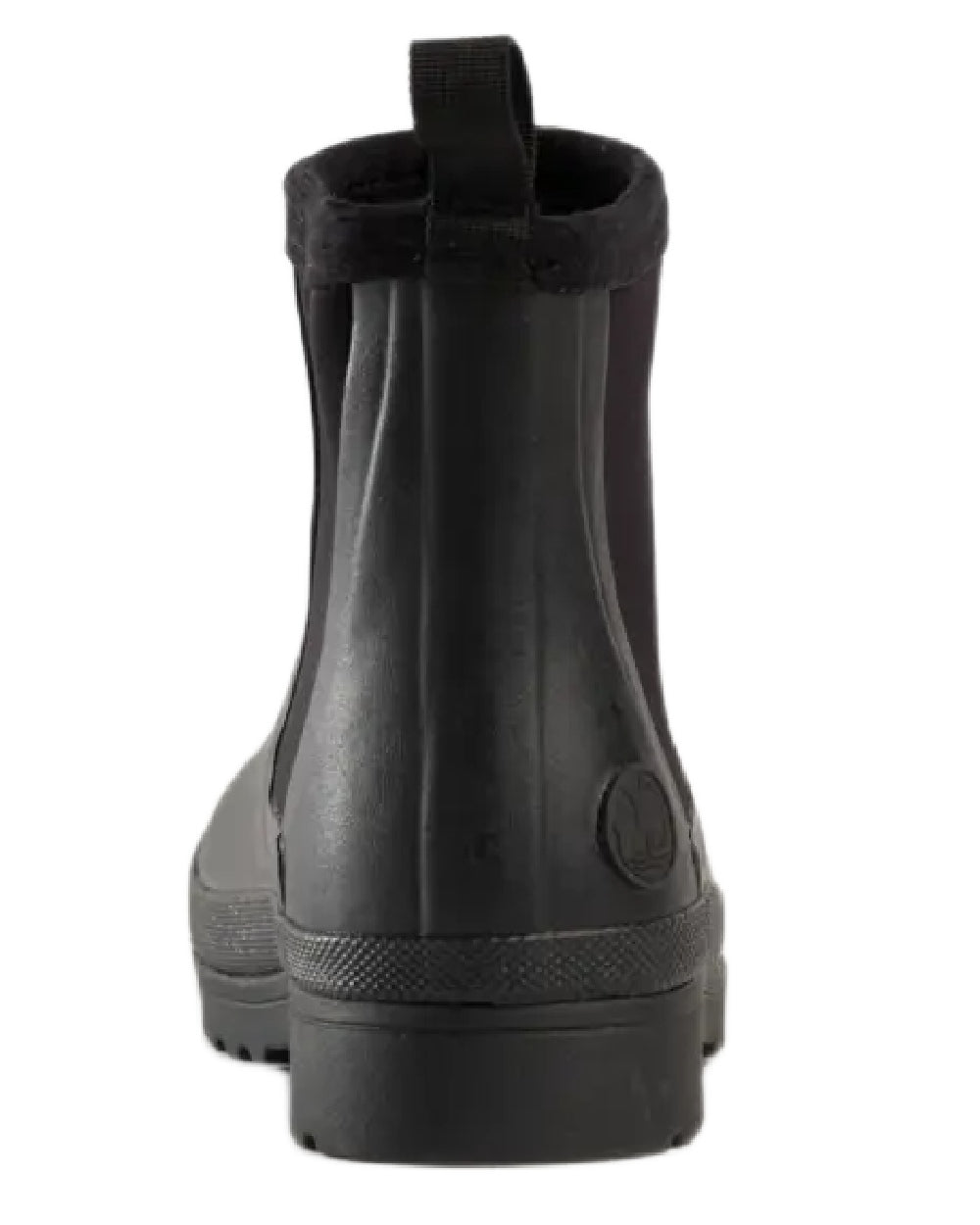 Black coloured Skellerup Meadow Ankle Boots on white background