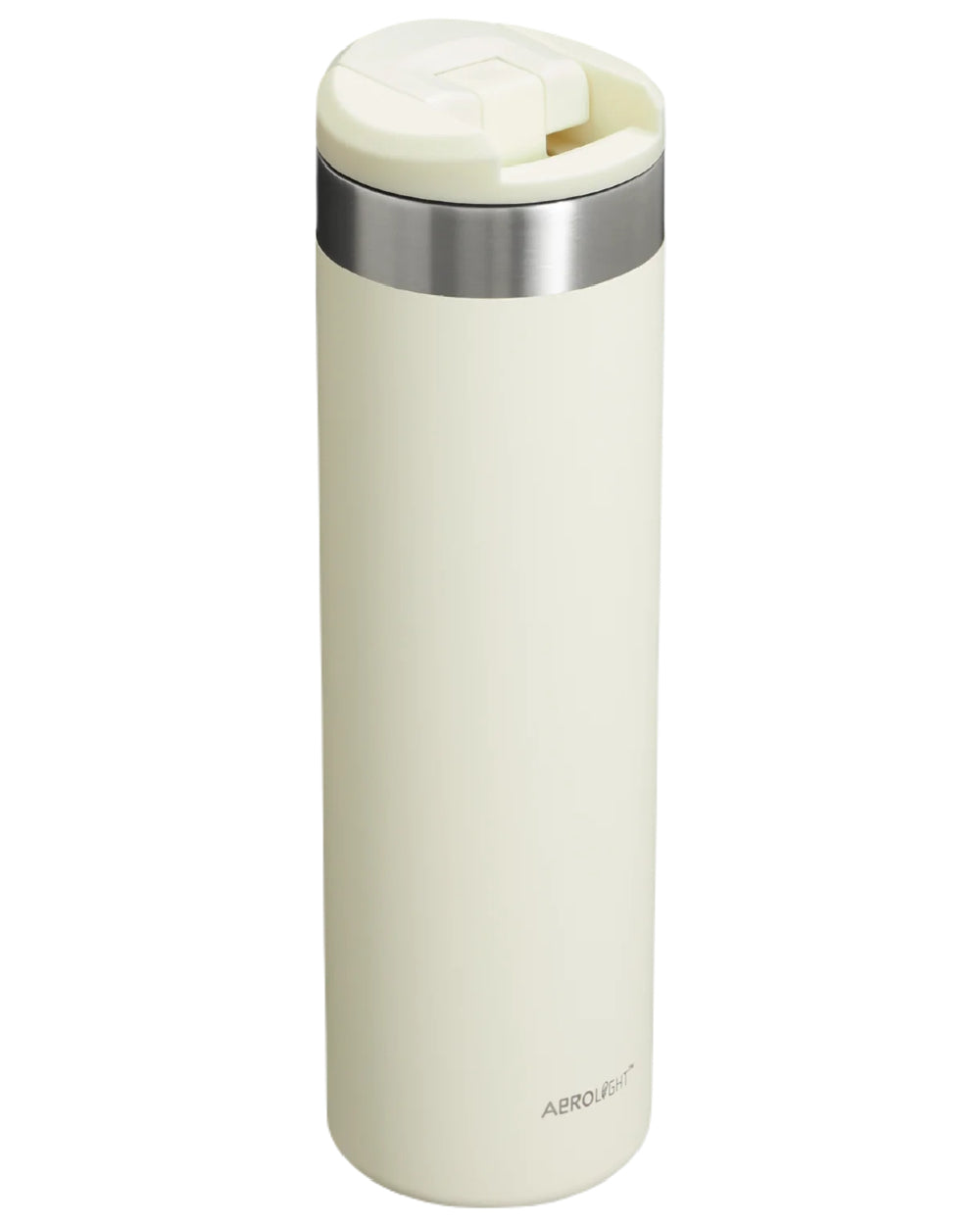 Cream Gloss coloured Stanley AeroLight Transit Mug 0.6L on white background