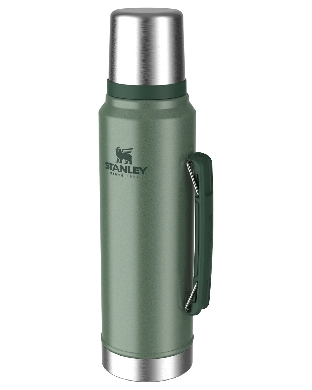 Hammertone Green coloured Stanley Classic Legendary Bottle 1.0L on white background