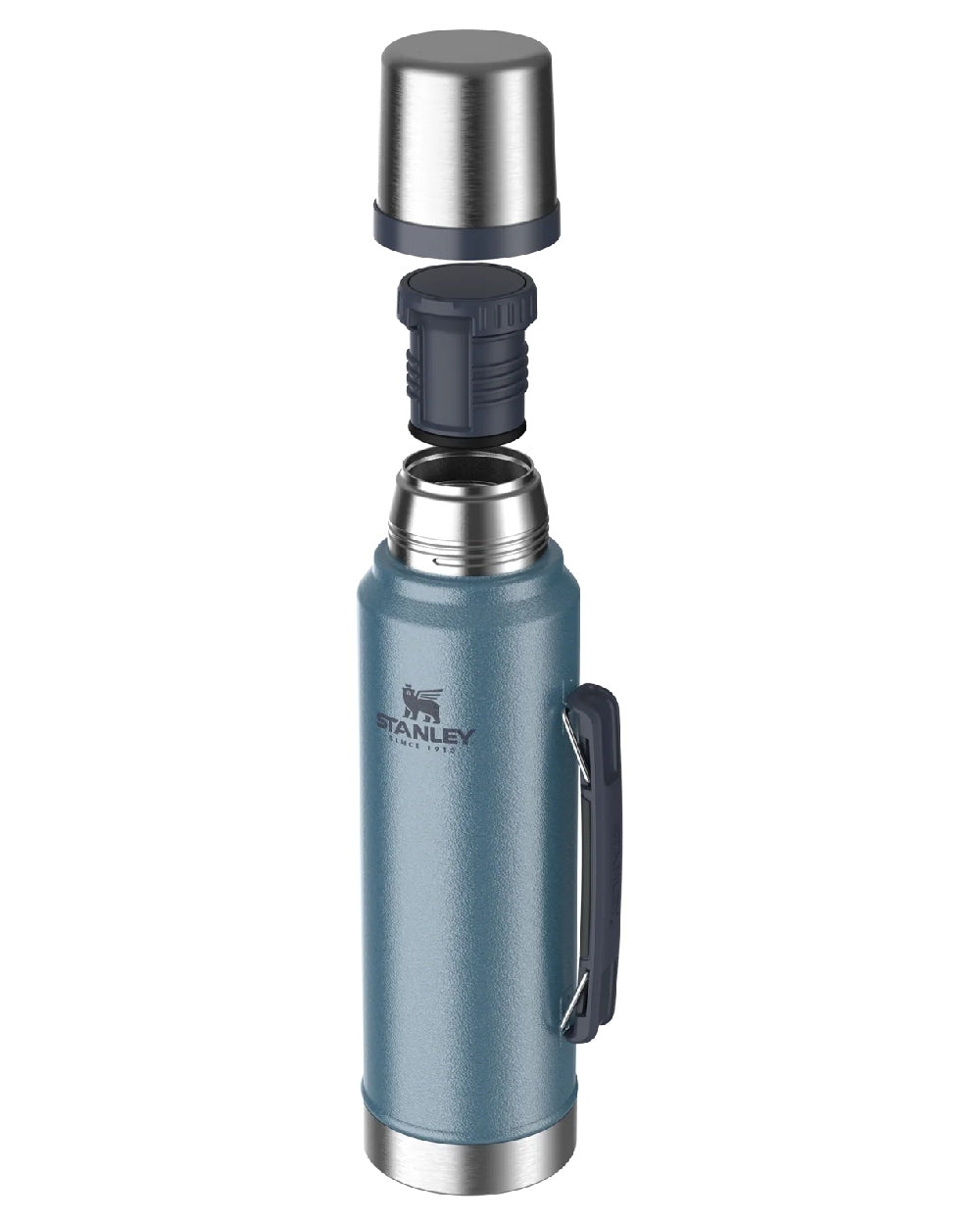 Hammertone Lake coloured Stanley Classic Legendary Bottle 1.0L on white background