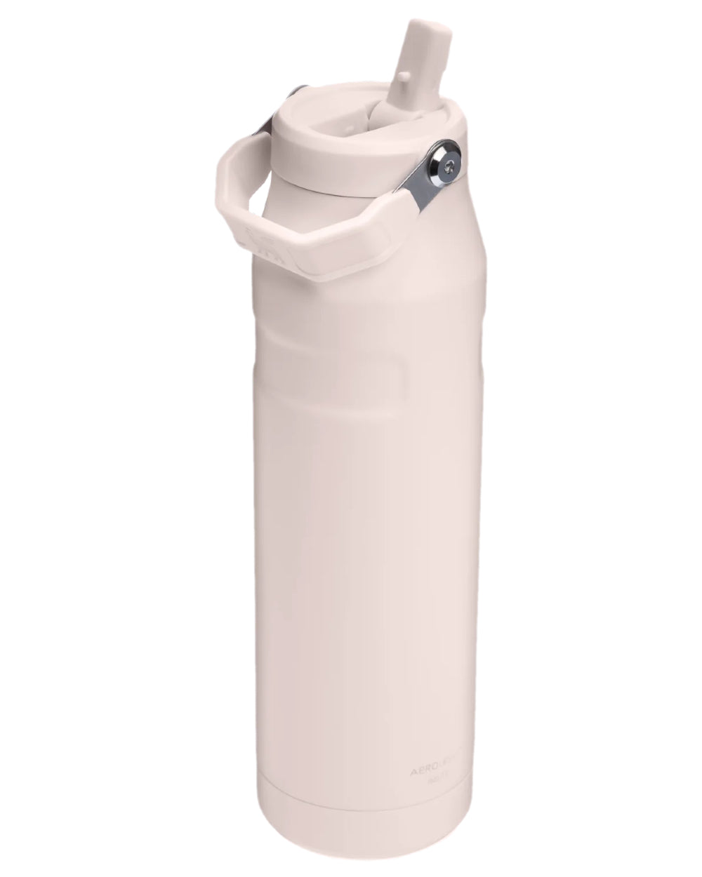 Rose Quartz coloured The IceFlow Bottle Flip Straw 2 1.06L on white background