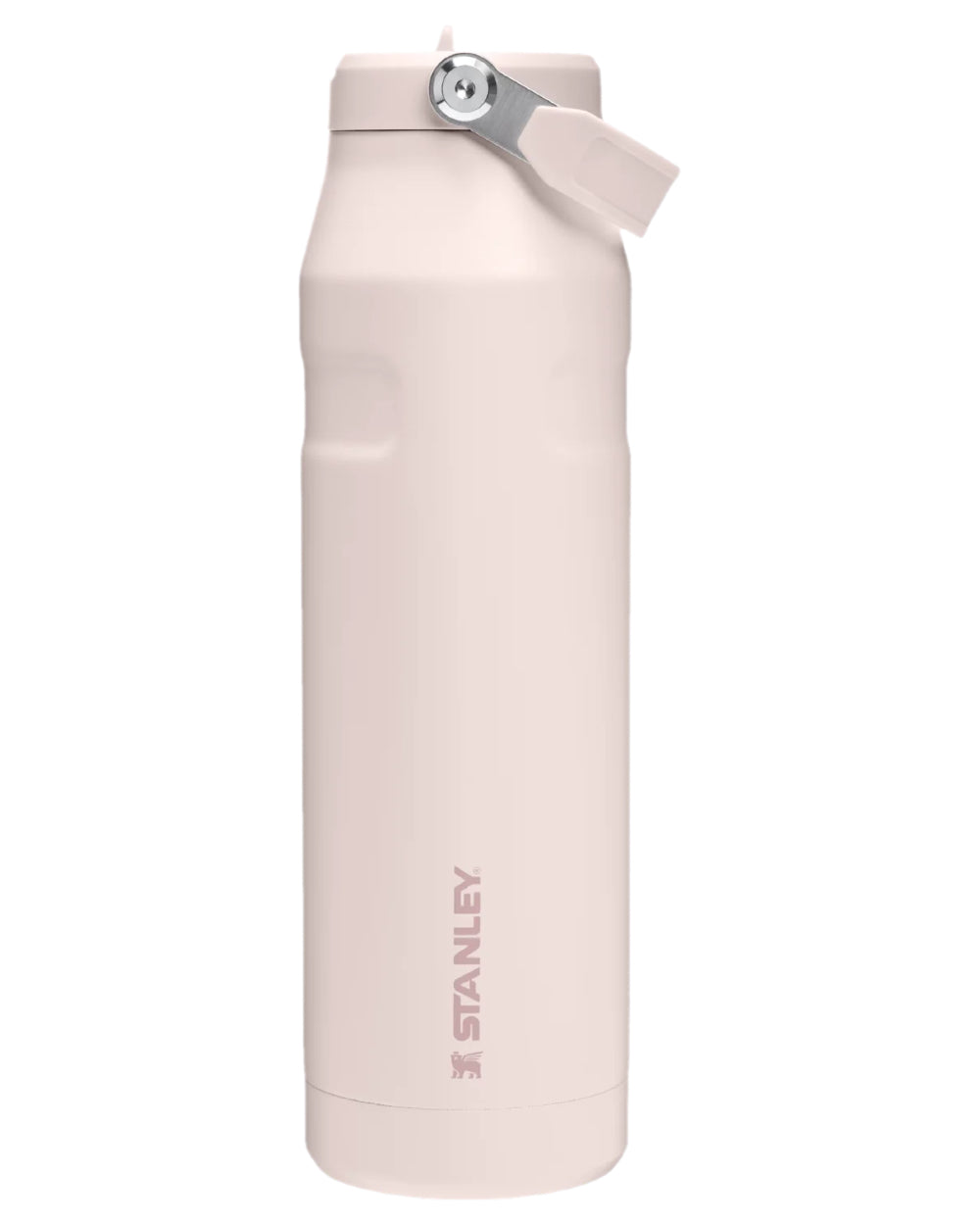 Rose Quartz coloured The IceFlow Bottle Flip Straw 2 1.06L on white background